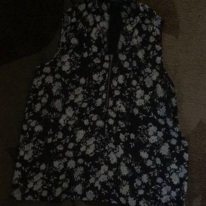 Black and white tank top